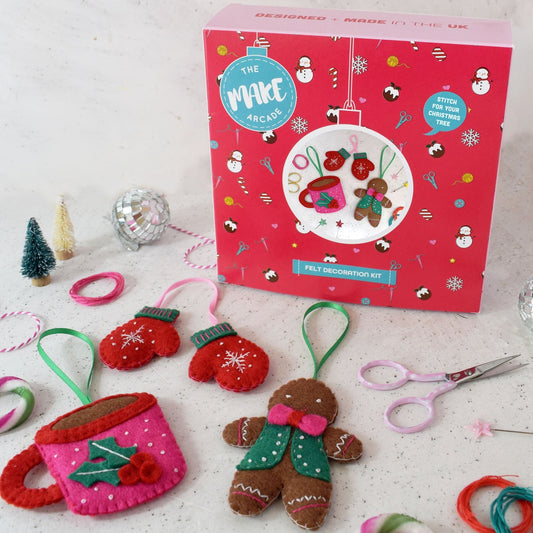 'Cosy Christmas' Felt Decoration Set