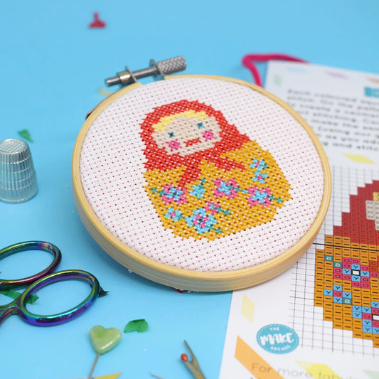 'Doll' Mini Cross Stitch - PDF Pattern