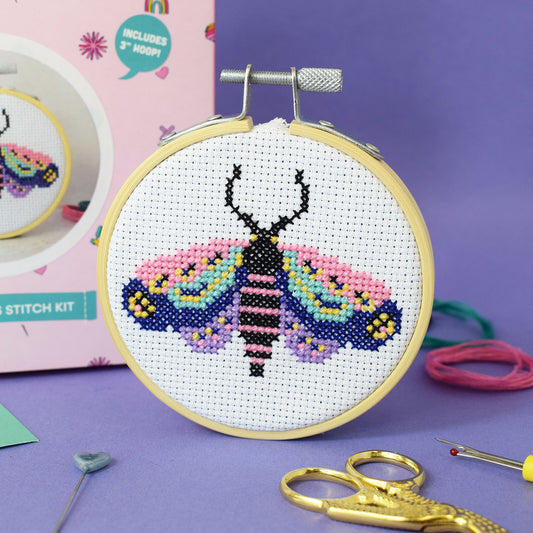 'Magic Moth' Mini Cross Stitch - PDF Pattern