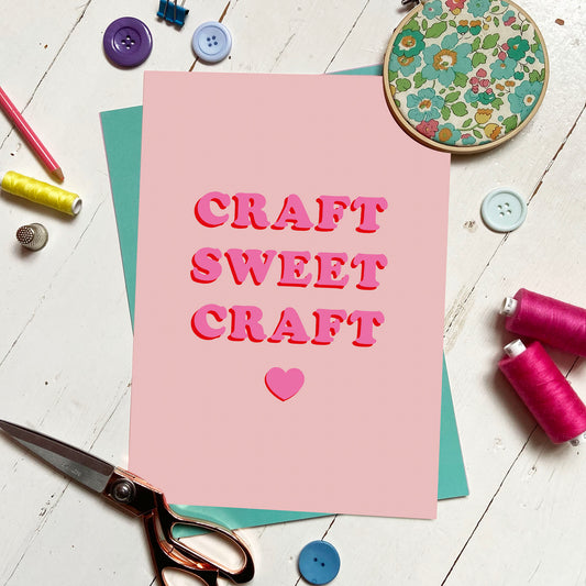 'Craft Sweet Craft' A4 Print