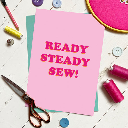 'Ready Steady Sew' A4 Print