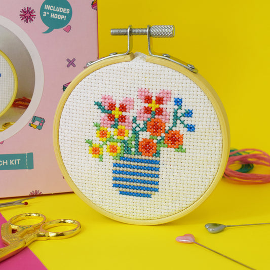 'Wildflower' Mini Cross Stitch - PDF Pattern