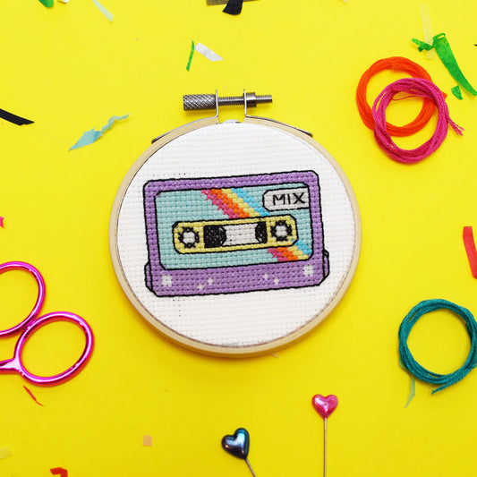 'Mixtape Mini Cross Stitch - PDF Pattern