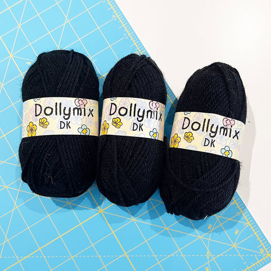 SALE! Black Yarn x 3