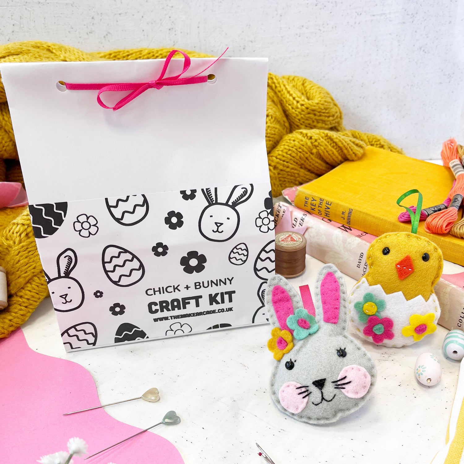 bunny and chick craft kit decoration set