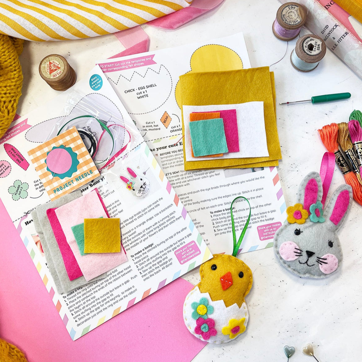 'Chick and Bunny' Easter Decoration Craft Kit