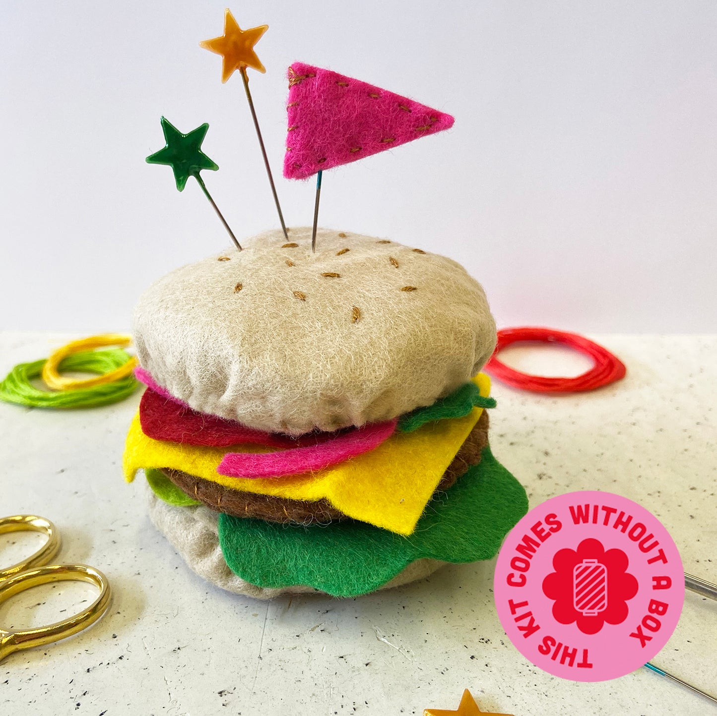 Burger Pin Cushion Kit