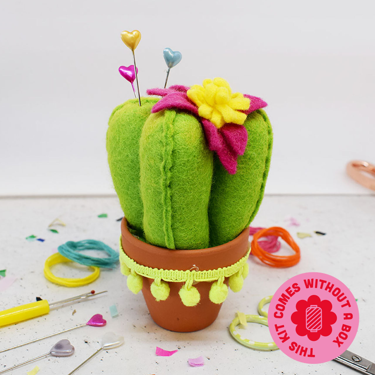 'Prickly Cactus' Pin Cushion Sewing Kit