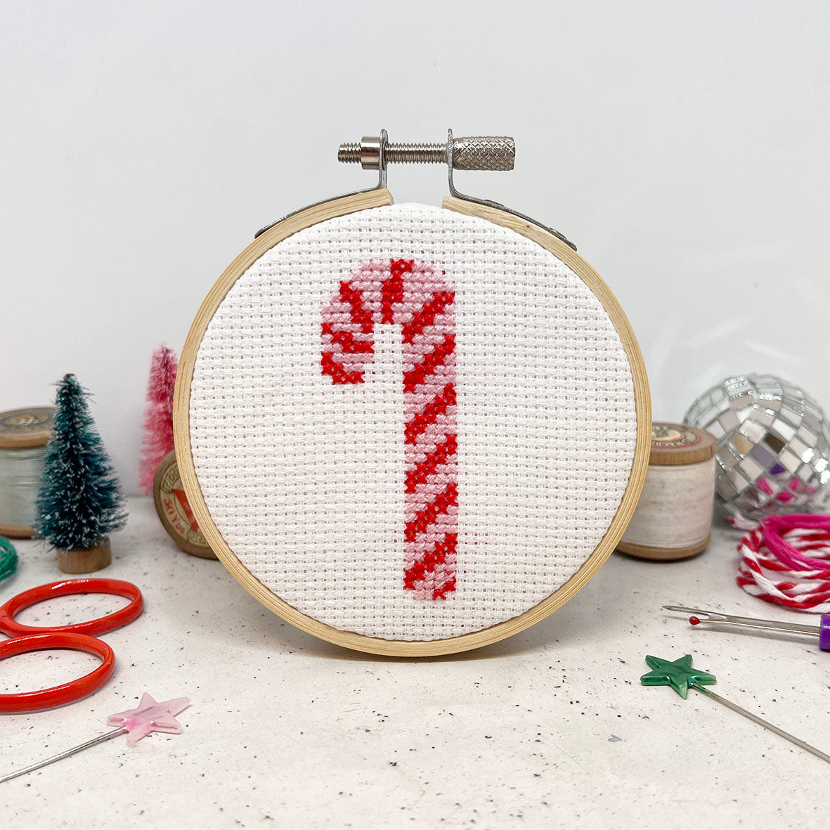 'Candy Cane' Cross Stitch - PDF Pattern