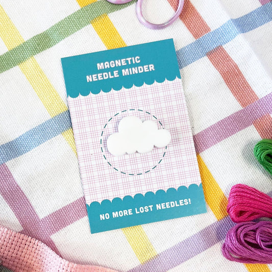 cute cloud needle minder on a card