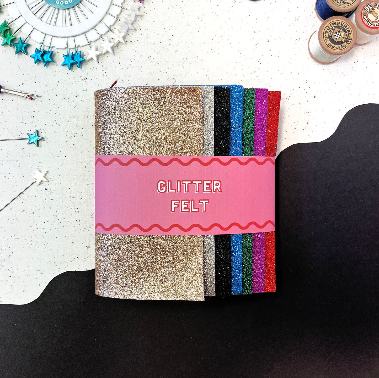 'Super Sparkle' Glitter Felt set