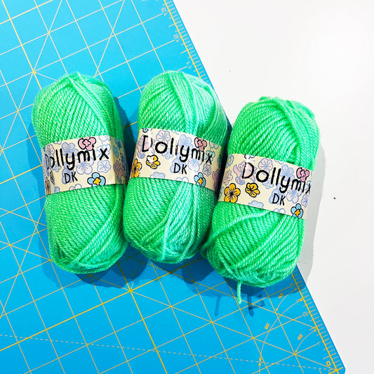 SALE! Bright Green Yarn x 3