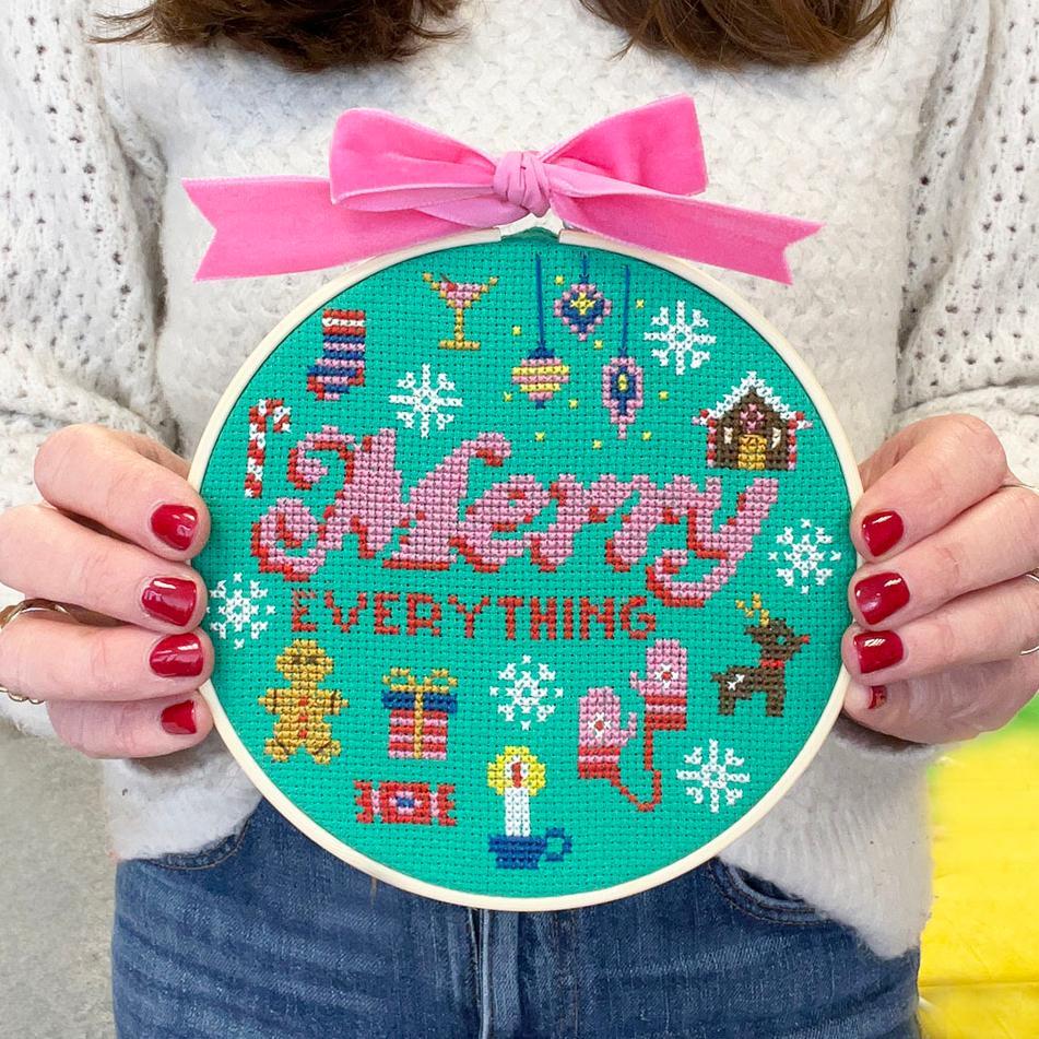 'Merry Everything' Cross Stitch Kit