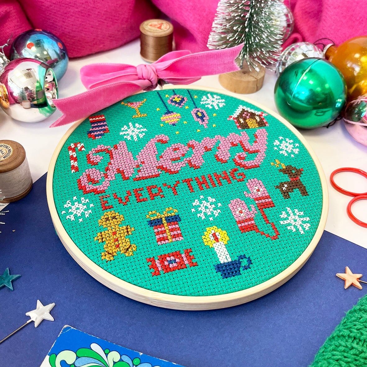 'Merry Everything' Cross Stitch Kit