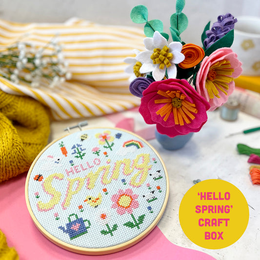 Spring Craft Box - Includes Glue Gun + Needle Minder!