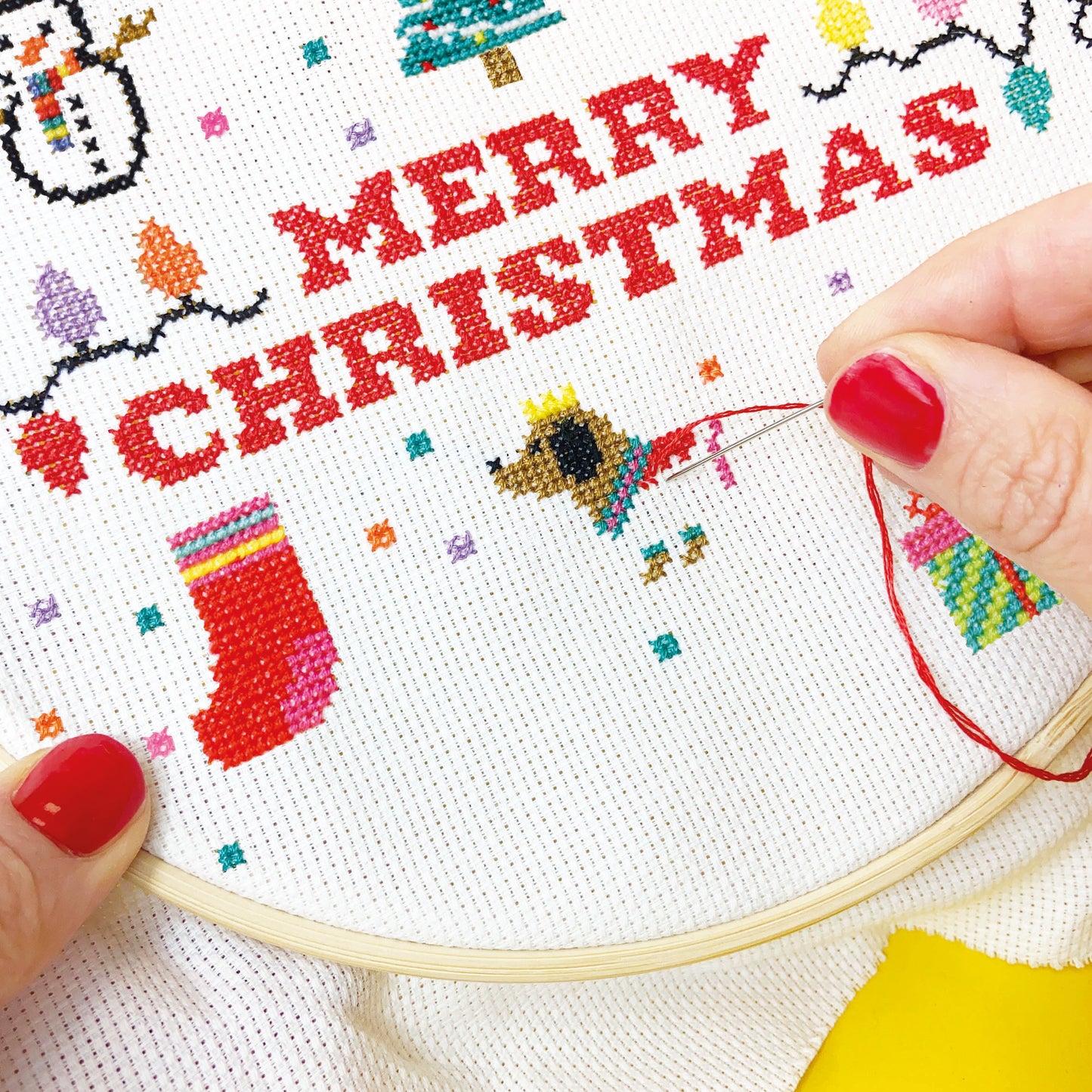 Merry Stitchmas Super Large Cross Stitch Kit