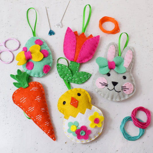 'Easter Party' Felt Decoration Set