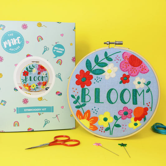 'Bloom' Large Embroidery Craft Kit