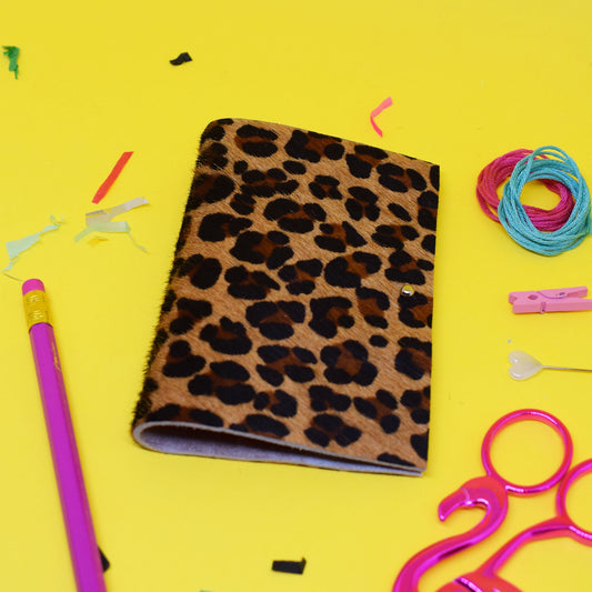 Leopard Leather Needle Wallet