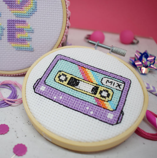 'Mixtape' Mini Cross Stitch Kit