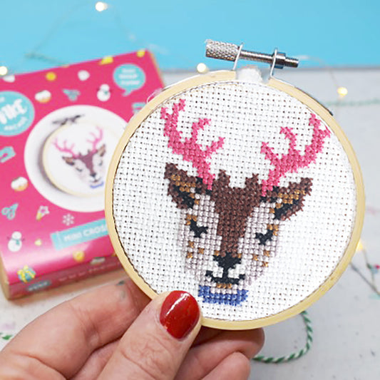 'Reindeer' Mini Cross Stitch Kit