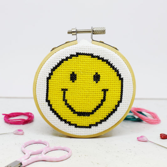 Smiley Mini Cross Stitch Kit