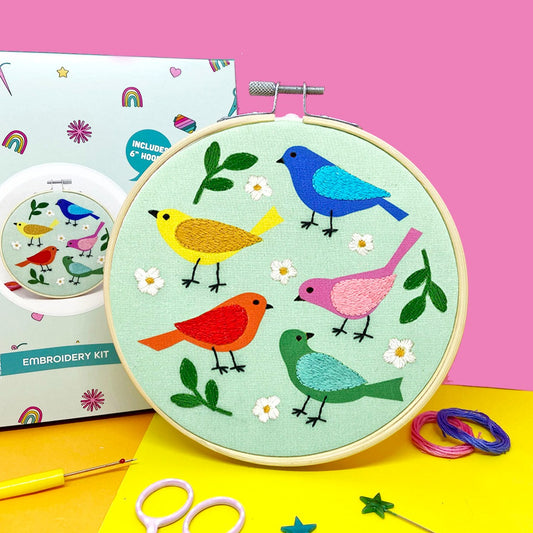 Garden Birds Large Embroidery Kit